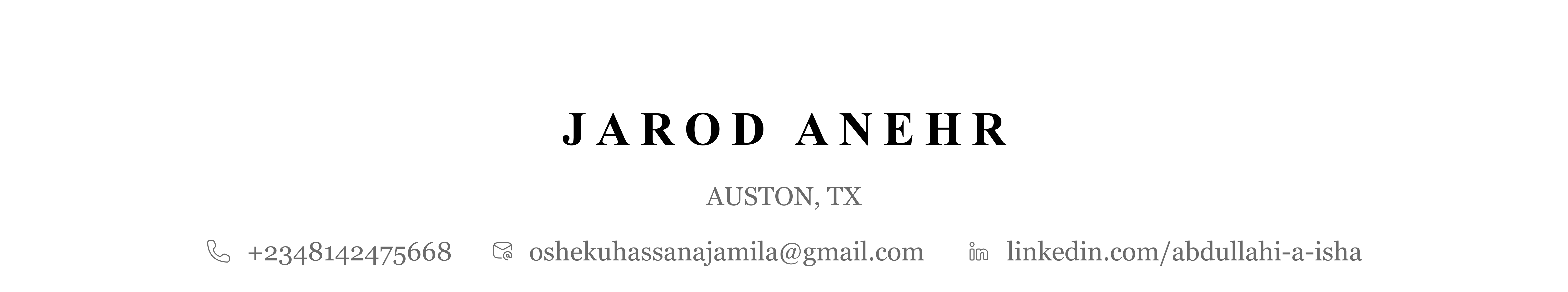 Contact Details Layout